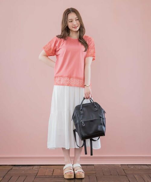 ITS'DEMO / イッツデモ カットソー | 【吸水速乾／手洗い可／洗濯後しわになりにくい】カットミラノレーストップス | 詳細2