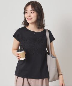 ITS'DEMO / イッツデモ カットソー | 【吸水速乾／手洗い可／洗濯後しわになりにくい】カットミラノフロントレーストップス