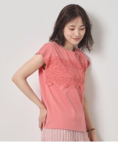 ITS'DEMO / イッツデモ カットソー | 【吸水速乾／手洗い可／洗濯後しわになりにくい】カットミラノフロントレーストップス