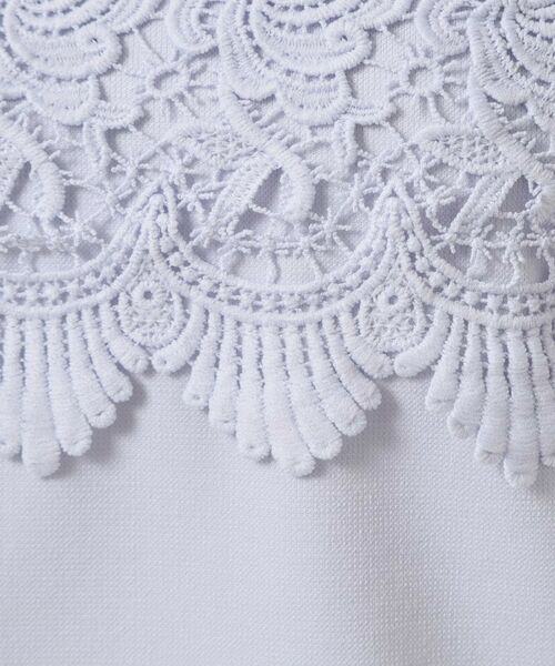 ITS'DEMO / イッツデモ カットソー | 【吸水速乾／手洗い可／洗濯後しわになりにくい】カットミラノフロントレーストップス | 詳細18