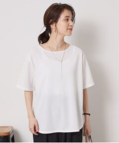 ITS'DEMO / イッツデモ シャツ・ブラウス | 【接触冷感／洗濯機OK】カットジョーゼットTシャツ