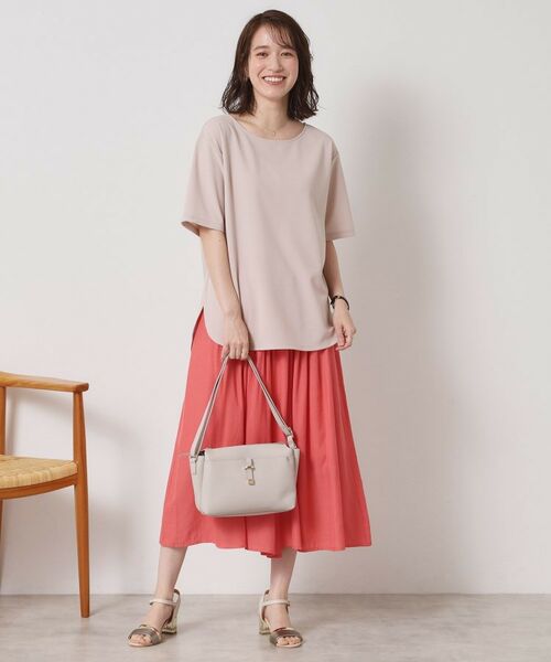 ITS'DEMO / イッツデモ シャツ・ブラウス | 【接触冷感／洗濯機OK】カットジョーゼットTシャツ | 詳細11