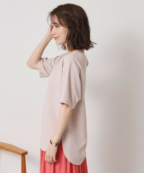 ITS'DEMO / イッツデモ シャツ・ブラウス | 【接触冷感／洗濯機OK】カットジョーゼットTシャツ | 詳細14