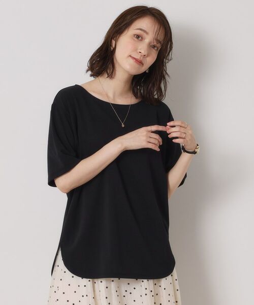 ITS'DEMO / イッツデモ シャツ・ブラウス | 【接触冷感／洗濯機OK】カットジョーゼットTシャツ | 詳細5