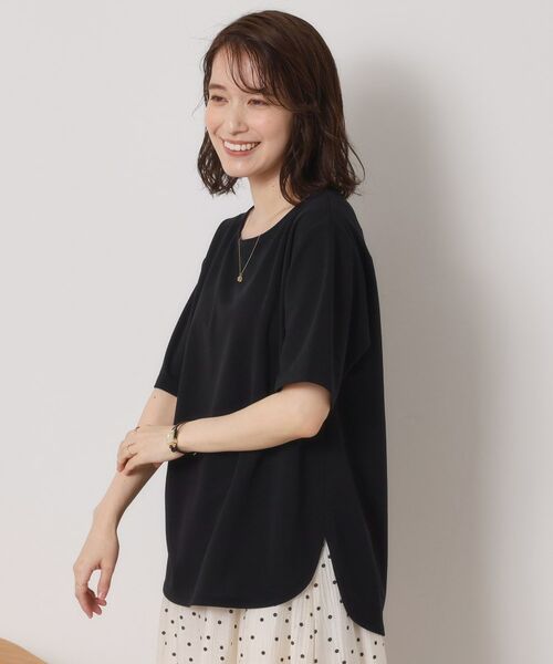 ITS'DEMO / イッツデモ シャツ・ブラウス | 【接触冷感／洗濯機OK】カットジョーゼットTシャツ | 詳細6