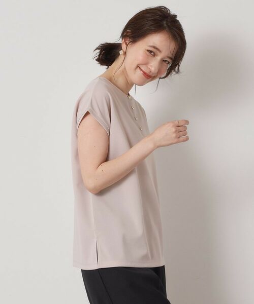 ITS'DEMO / イッツデモ シャツ・ブラウス | 【接触冷感／洗濯機OK】カットジョーゼット2wayトップス | 詳細10