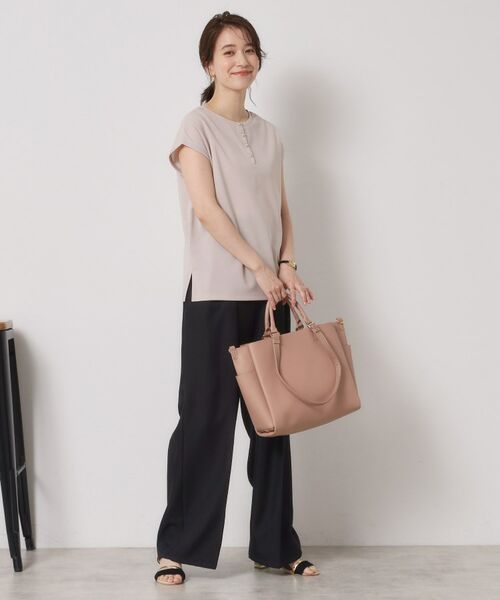 ITS'DEMO / イッツデモ シャツ・ブラウス | 【接触冷感／洗濯機OK】カットジョーゼット2wayトップス | 詳細11