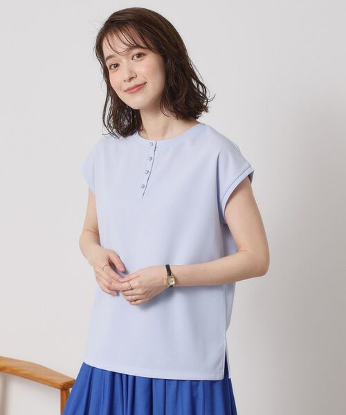 ITS'DEMO / イッツデモ シャツ・ブラウス | 【接触冷感／洗濯機OK】カットジョーゼット2wayトップス | 詳細13