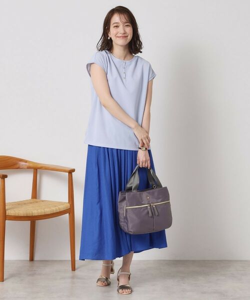 ITS'DEMO / イッツデモ シャツ・ブラウス | 【接触冷感／洗濯機OK】カットジョーゼット2wayトップス | 詳細17