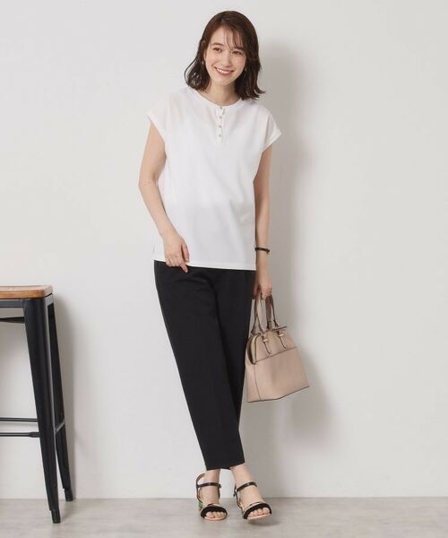 ITS'DEMO / イッツデモ シャツ・ブラウス | 【接触冷感／洗濯機OK】カットジョーゼット2wayトップス | 詳細3