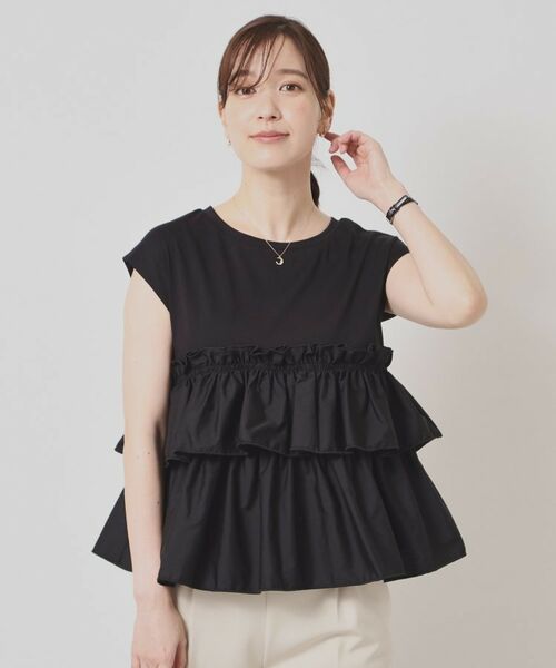 ITS'DEMO / イッツデモ カットソー | 【手洗い可】ビスチェ風プルオーバー | 詳細1