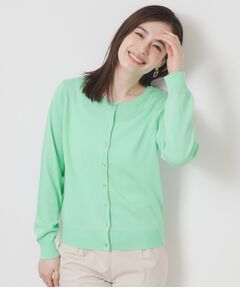 ITS'DEMO / イッツデモ カーディガン・ボレロ | 【UV／冷感／毛玉防止／手洗い可／M・L展開】クルーニットカーディガン