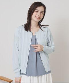 ITS'DEMO / イッツデモ カーディガン・ボレロ | 【UV／冷感／毛玉防止／手洗い可／M・L展開】クルーニットカーディガン