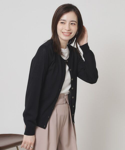 ITS'DEMO / イッツデモ カーディガン・ボレロ | 【UV／冷感／毛玉防止／手洗い可／M・L展開】クルーニットカーディガン | 詳細14