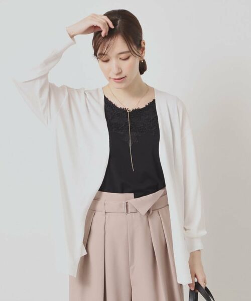 ITS'DEMO / イッツデモ カーディガン・ボレロ | 【UVケア／接触冷感／毛玉防止／手洗い可】着流しニットカーディガン | 詳細1