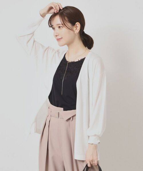 ITS'DEMO / イッツデモ カーディガン・ボレロ | 【UVケア／接触冷感／毛玉防止／手洗い可】着流しニットカーディガン | 詳細2