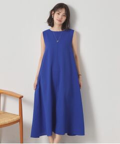 ITS'DEMO / イッツデモ ロング・マキシ丈ワンピース | 【清涼感／手洗い可】麻調メッシュワンピース