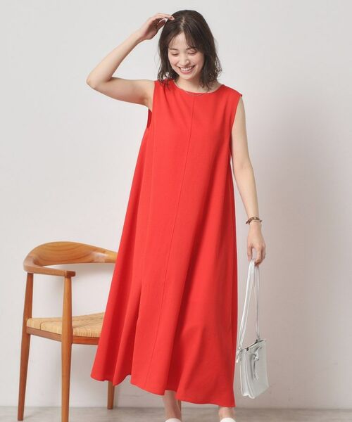 ITS'DEMO / イッツデモ ロング・マキシ丈ワンピース | 【清涼感／手洗い可】麻調メッシュワンピース | 詳細16