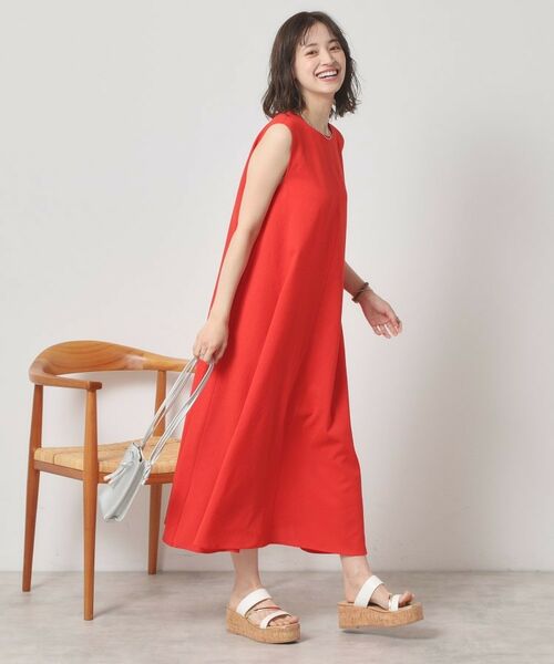 ITS'DEMO / イッツデモ ロング・マキシ丈ワンピース | 【清涼感／手洗い可】麻調メッシュワンピース | 詳細18