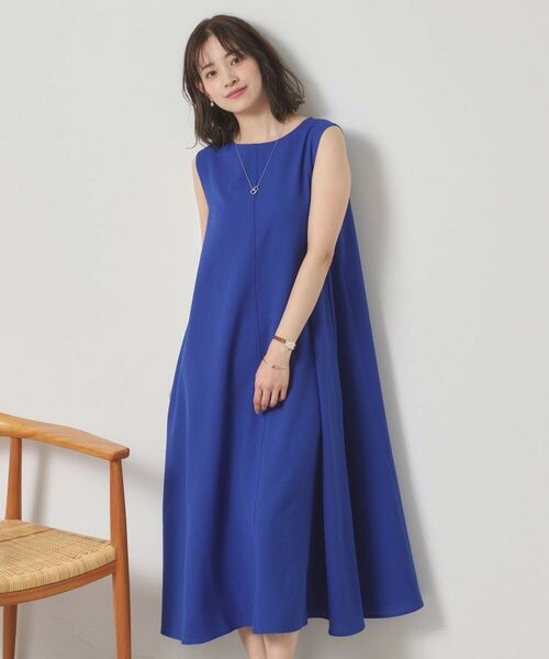 ITS'DEMO / イッツデモ ロング・マキシ丈ワンピース | 【清涼感／手洗い可】麻調メッシュワンピース | 詳細8