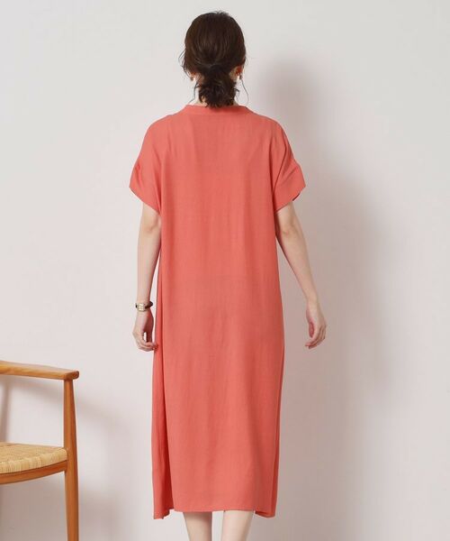 ITS'DEMO / イッツデモ ミニ丈・ひざ丈ワンピース | 【接触冷感／手洗い可】強撚スラブスキッパーワンピース | 詳細19