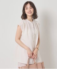 ITS'DEMO / イッツデモ シャツ・ブラウス | 【清涼感／手洗い可】麻調前開きブラウス