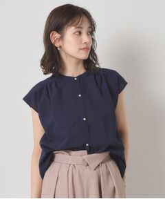 ITS'DEMO / イッツデモ シャツ・ブラウス | 【清涼感／手洗い可】麻調前開きブラウス