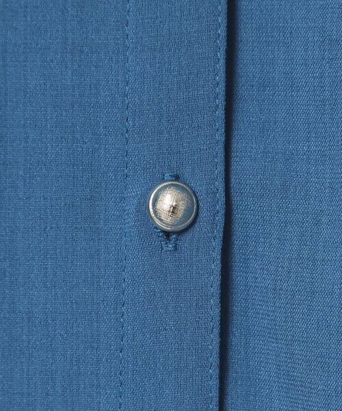 ITS'DEMO / イッツデモ シャツ・ブラウス | 【清涼感／手洗い可】麻調前開きブラウス | 詳細14