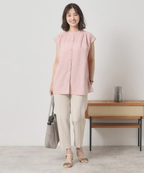 ITS'DEMO / イッツデモ シャツ・ブラウス | 【清涼感／手洗い可】麻調前開きブラウス | 詳細17