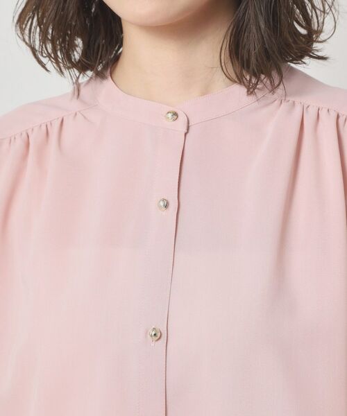 ITS'DEMO / イッツデモ シャツ・ブラウス | 【清涼感／手洗い可】麻調前開きブラウス | 詳細22