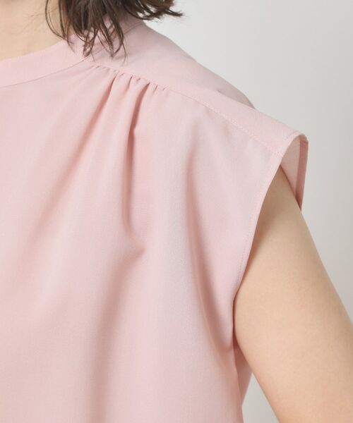 ITS'DEMO / イッツデモ シャツ・ブラウス | 【清涼感／手洗い可】麻調前開きブラウス | 詳細23
