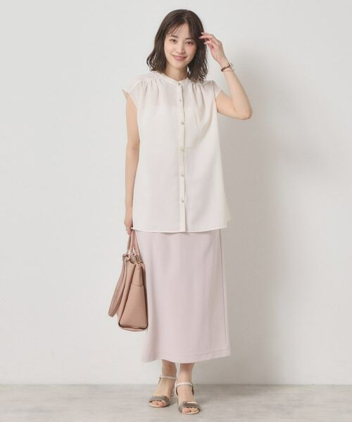 ITS'DEMO / イッツデモ シャツ・ブラウス | 【清涼感／手洗い可】麻調前開きブラウス | 詳細5