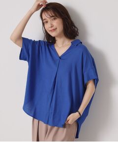 ITS'DEMO / イッツデモ シャツ・ブラウス | 【接触冷感／手洗い可】強撚スラブスキッパーブラウス