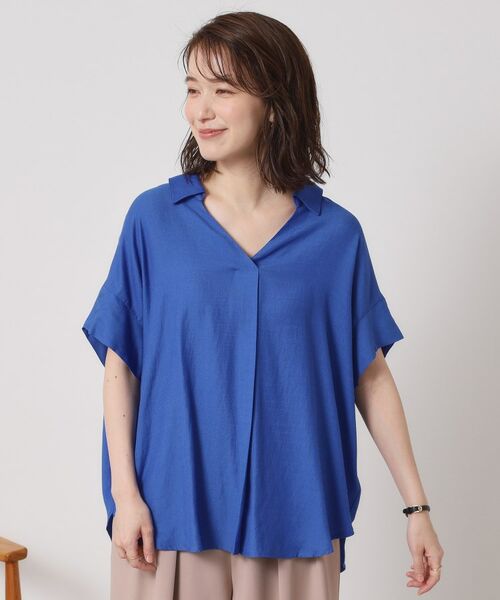 ITS'DEMO / イッツデモ シャツ・ブラウス | 【接触冷感／手洗い可】強撚スラブスキッパーブラウス | 詳細23