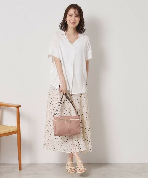 ITS'DEMO / イッツデモ シャツ・ブラウス | 【接触冷感／手洗い可】強撚スラブスキッパーブラウス | 詳細5