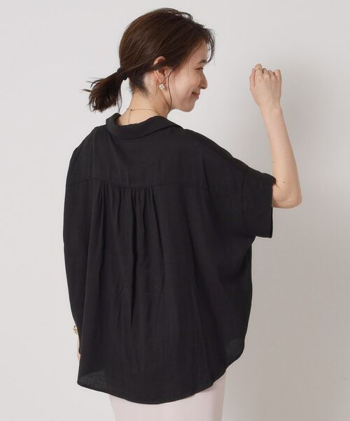 ITS'DEMO / イッツデモ シャツ・ブラウス | 【接触冷感／手洗い可】強撚スラブスキッパーブラウス | 詳細8