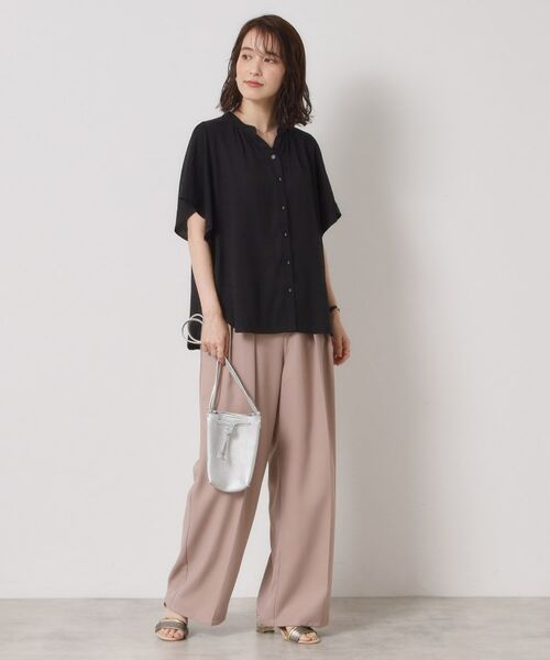 ITS'DEMO / イッツデモ シャツ・ブラウス | 【接触冷感／羽織にも／手洗い可】強撚スラブフリル袖ブラウス | 詳細10