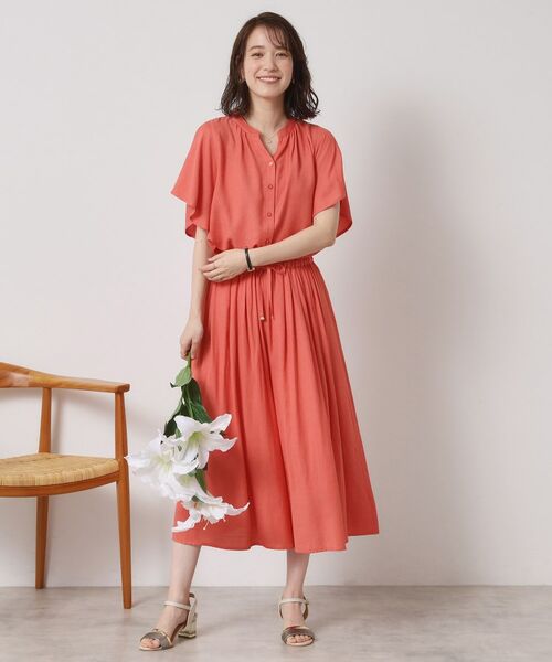 ITS'DEMO / イッツデモ シャツ・ブラウス | 【接触冷感／羽織にも／手洗い可】強撚スラブフリル袖ブラウス | 詳細14