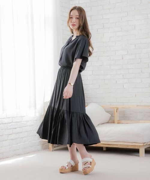 ITS'DEMO / イッツデモ シャツ・ブラウス | 【接触冷感／羽織にも／手洗い可】強撚スラブフリル袖ブラウス | 詳細2