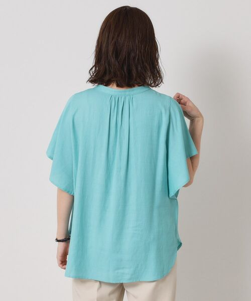 ITS'DEMO / イッツデモ シャツ・ブラウス | 【接触冷感／羽織にも／手洗い可】強撚スラブフリル袖ブラウス | 詳細22