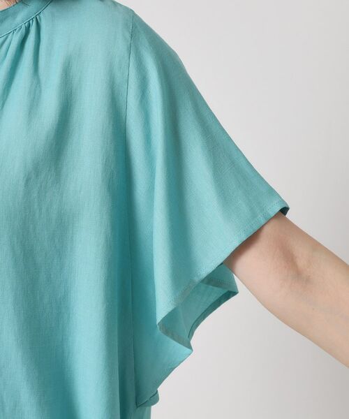 ITS'DEMO / イッツデモ シャツ・ブラウス | 【接触冷感／羽織にも／手洗い可】強撚スラブフリル袖ブラウス | 詳細24