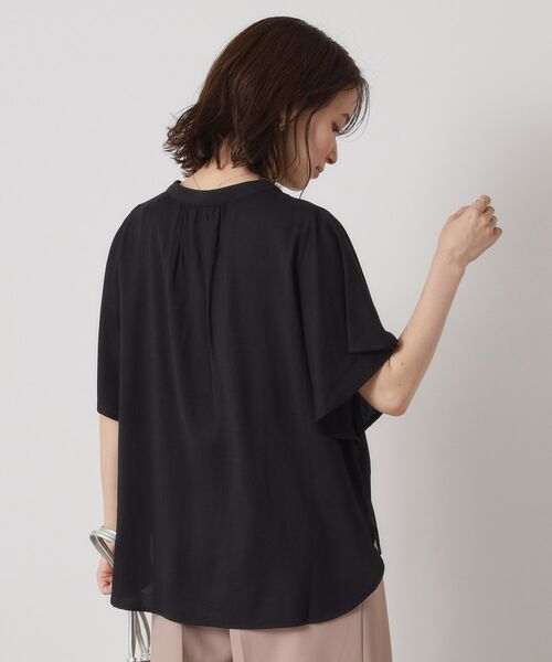 ITS'DEMO / イッツデモ シャツ・ブラウス | 【接触冷感／羽織にも／手洗い可】強撚スラブフリル袖ブラウス | 詳細9