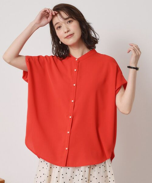 ITS'DEMO / イッツデモ シャツ・ブラウス | 【接触冷感／手洗い可】ショルダータックブラウス | 詳細1