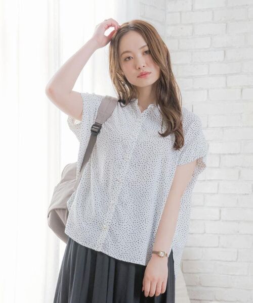 ITS'DEMO / イッツデモ シャツ・ブラウス | 【接触冷感／手洗い可】ショルダータックブラウス | 詳細5