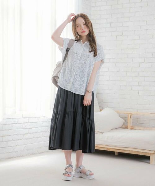 ITS'DEMO / イッツデモ シャツ・ブラウス | 【接触冷感／手洗い可】ショルダータックブラウス | 詳細7