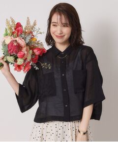 ITS'DEMO / イッツデモ シャツ・ブラウス | 【手洗い可】シアーショート丈シャツ