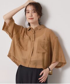 ITS'DEMO / イッツデモ シャツ・ブラウス | 【手洗い可】シアーショート丈シャツ