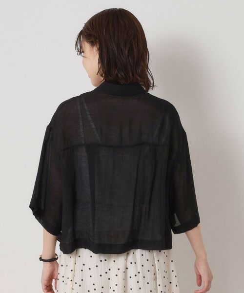 ITS'DEMO / イッツデモ シャツ・ブラウス | 【手洗い可】シアーショート丈シャツ | 詳細19