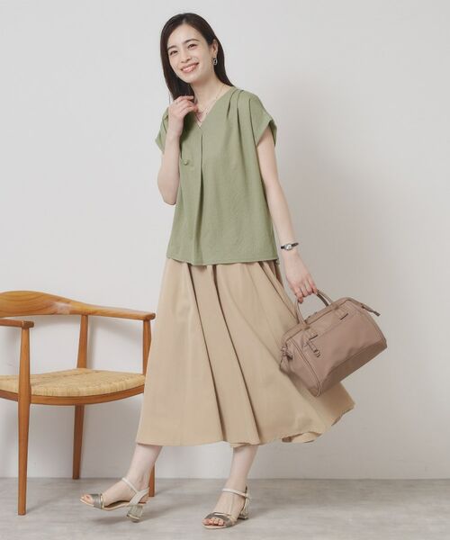 ITS'DEMO / イッツデモ シャツ・ブラウス | 【接触冷感／手洗い可】カノコスキッパーブラウス | 詳細10