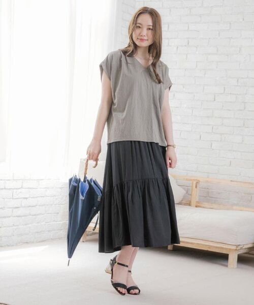 ITS'DEMO / イッツデモ シャツ・ブラウス | 【接触冷感／手洗い可】カノコスキッパーブラウス | 詳細3